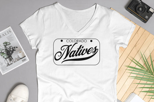 Women's V Neck Natives T