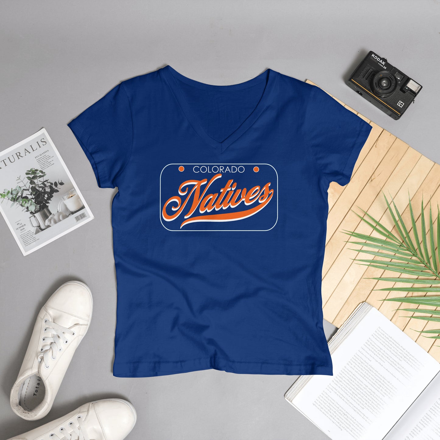 Women's V Neck Natives T