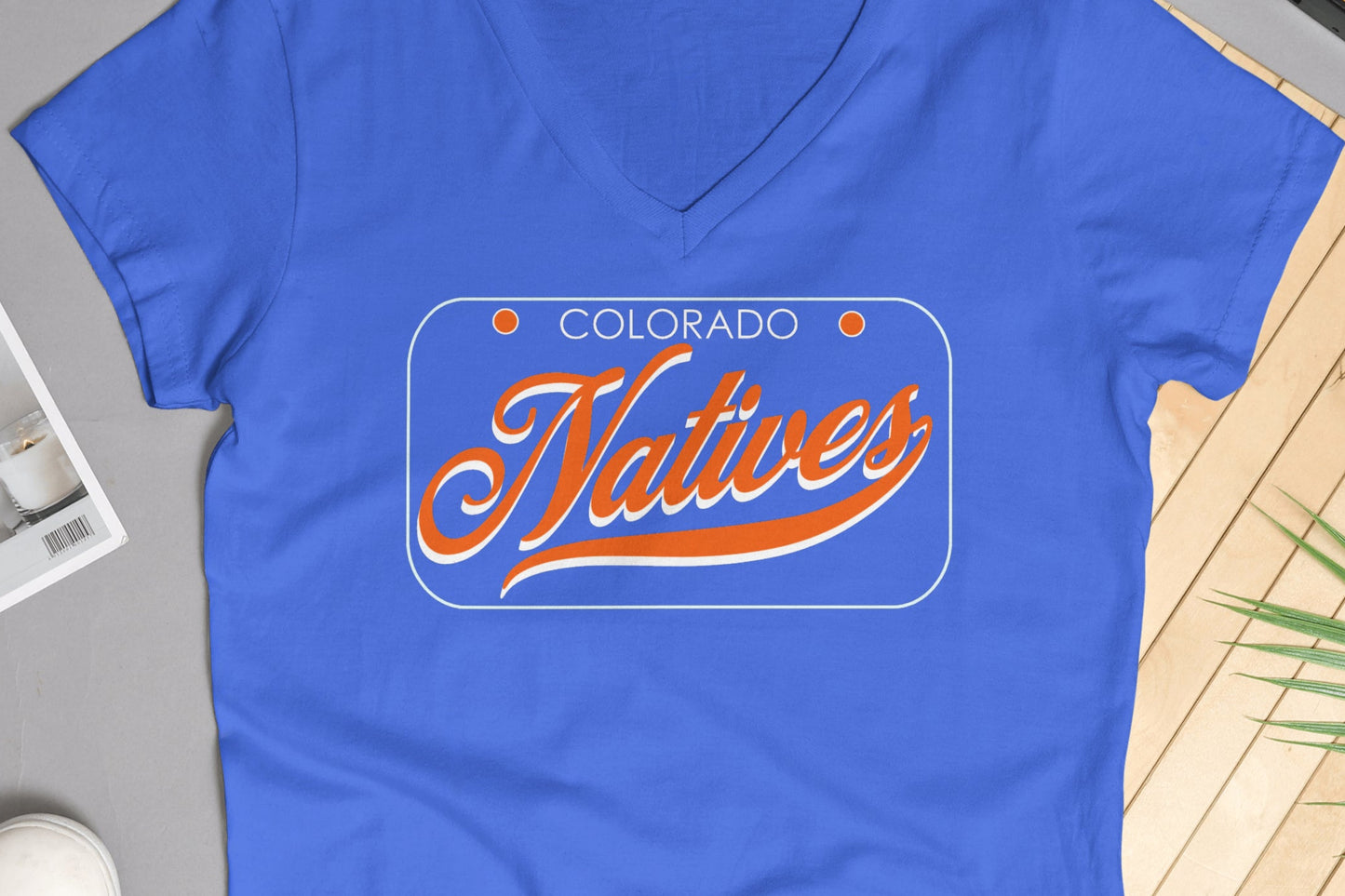 Women's V Neck Natives T